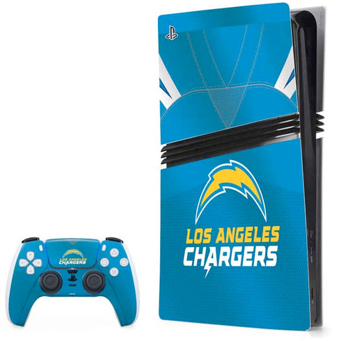 NFL Los Angeles Chargers Team Jersey PS5 Pro Bundle Skin